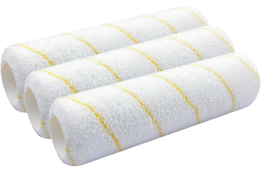 King Origin 9 Inch Microfiber Paint Roller Covers, 1/2" Nap, 3-Pack Paint Rollers for Wall & Ceiling Painting, Professional & Home Use