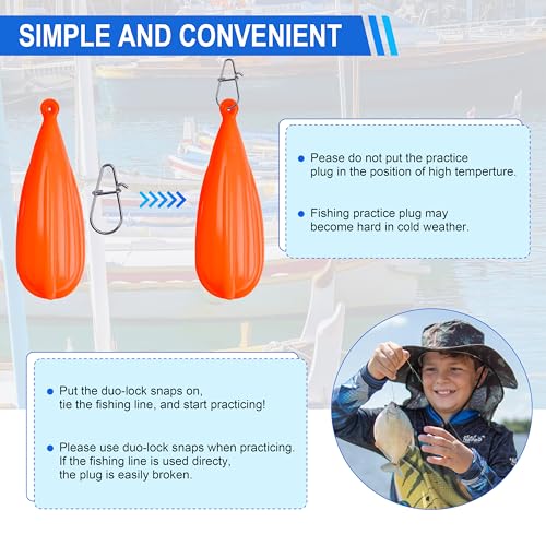 Fishing Practice Plugs - 5pcs Silicone Casting Weights for Kids