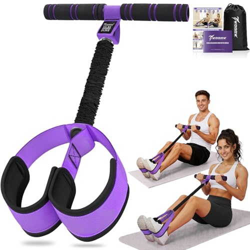Purple Large Resistance Pedal Bands for Full Body Workout & Physical Therapy