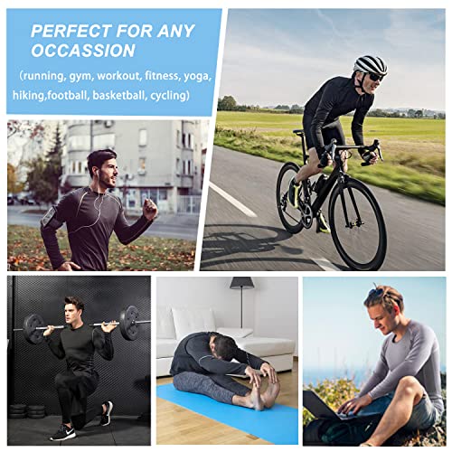 Men's Long Sleeve Compression Shirt - Dark Green, Small