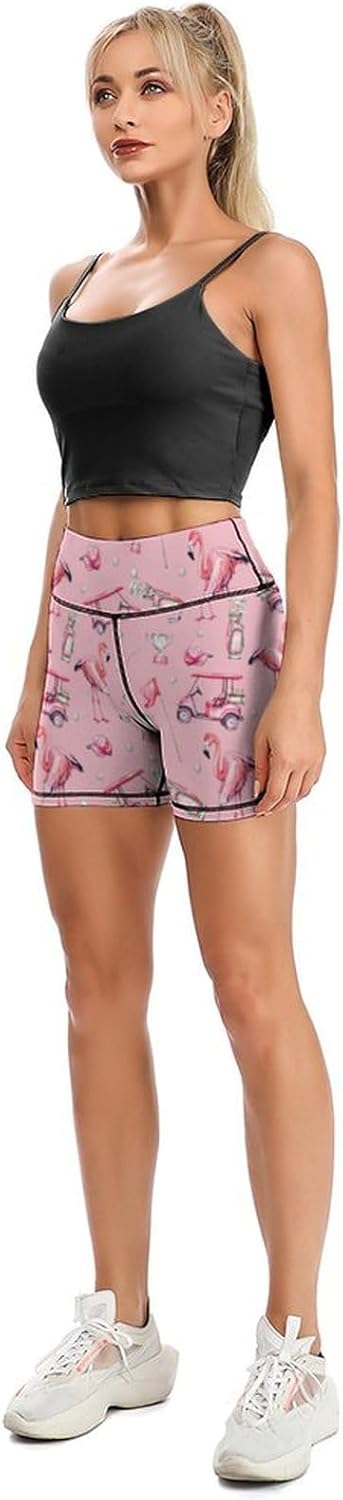 Skiennix Yoga Shorts - High Waisted Tummy Control Biker Shorts for Women's Athletic Workouts | Gym & Tennis