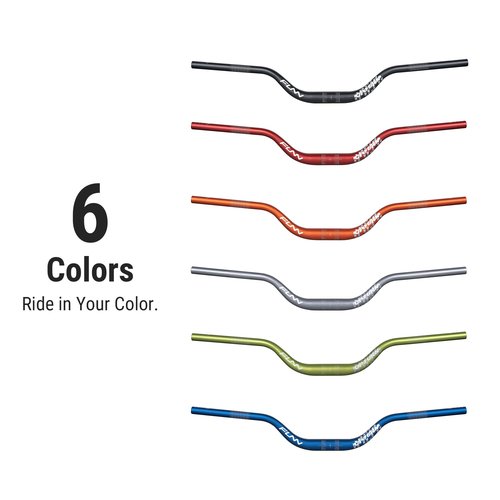 Funn Upturn High-Rise Mountain Bike Handlebar with Bar Clamp 31.8mm and Width 785mm, Durable and Lightweight Alloy Riser Handlebar for MTB and BMX Bike, Rise 75mm MTB Handlebar (Red)