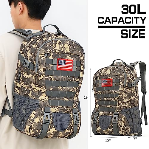 Waterproof Camo Tactical Backpack for School & Outdoors