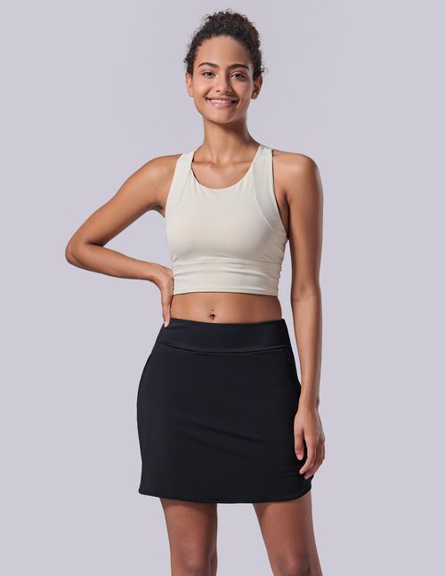 3 Pack Women’s Active Skorts with Pockets High Waist Athletic Skirts with Built-in Shorts for Tennis Golf Workout (Set 4, Large)