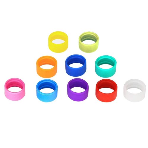 Retevis Two Way Radio Antenna Rubber Ring Color Bands Compatible with Retevis H-777 RT22 RT21 RT27 RT22S RB18 RT17 RT18 RT19 RT28 H-777S Walkie Talkies,Rubber Ring Identify and Classify (10 Pack)
