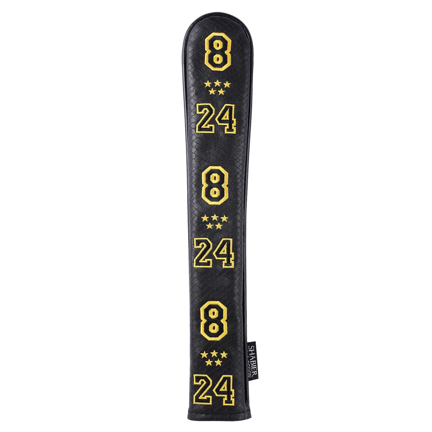 SHABIER PU Leather Waterproof Golf Alignment Stick Cover Club Protector Holds Sticks (Yellow No.824)