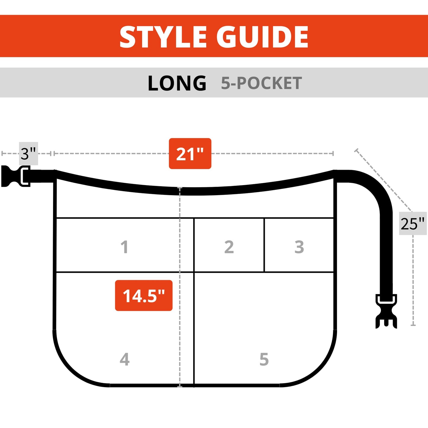 SupplyMaid Waterproof Server Apron with Buckle - Don't Waste Time with Strings