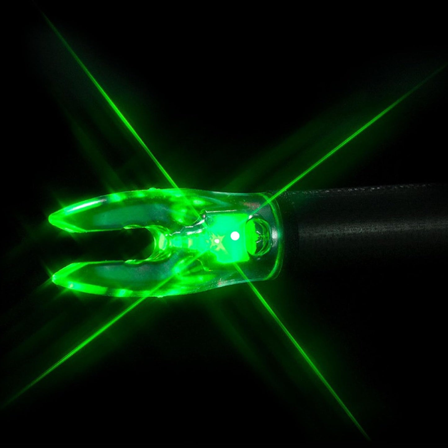 Nockturnal Fit Universal Size Green Lighted Arrow Archery Nocks, 3 Pack, Model:NT-305