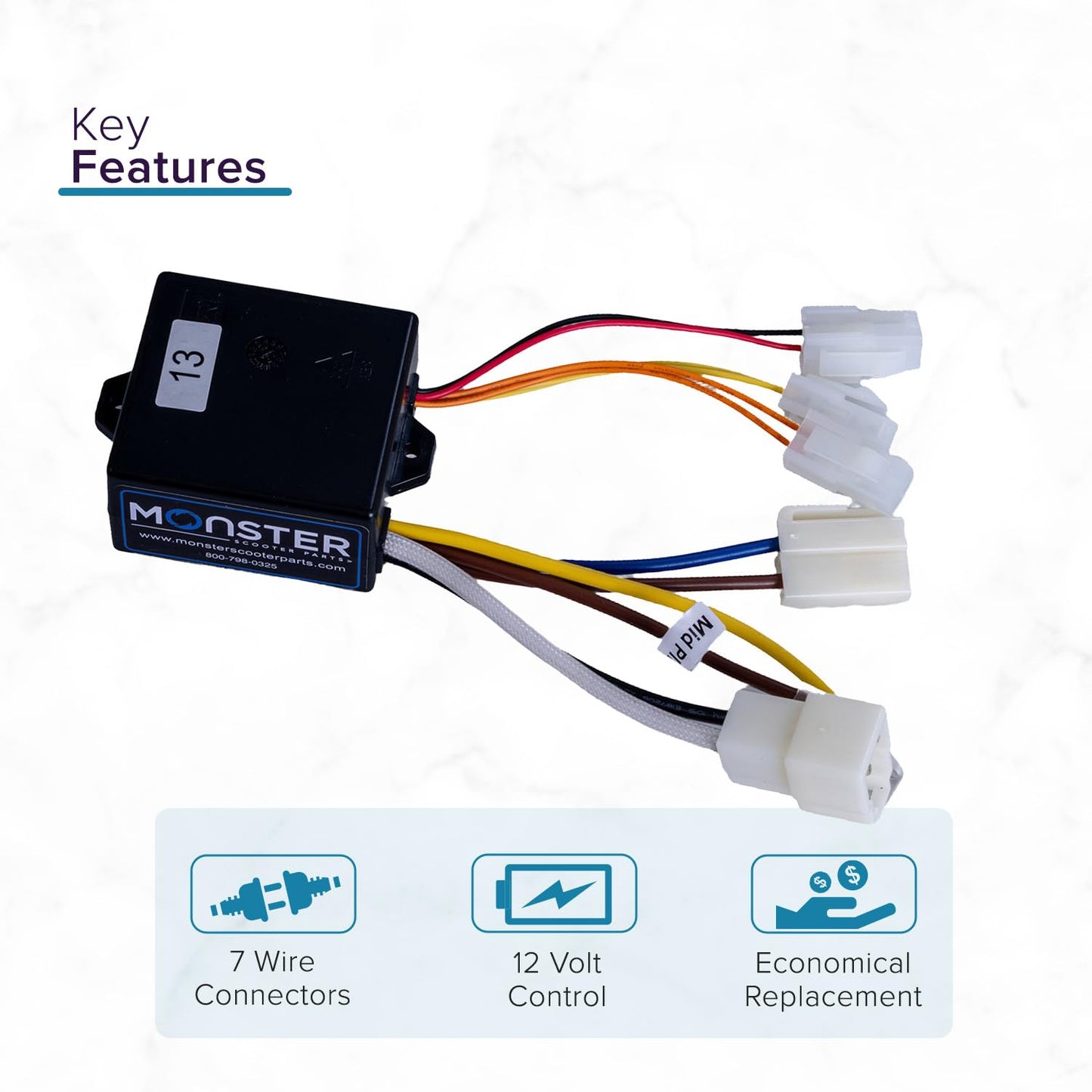 AlveyTech Razor 90 Series Electric Scooter Controller (E90 Accelerator (Versions 1+) (Retro Fit V1-2))