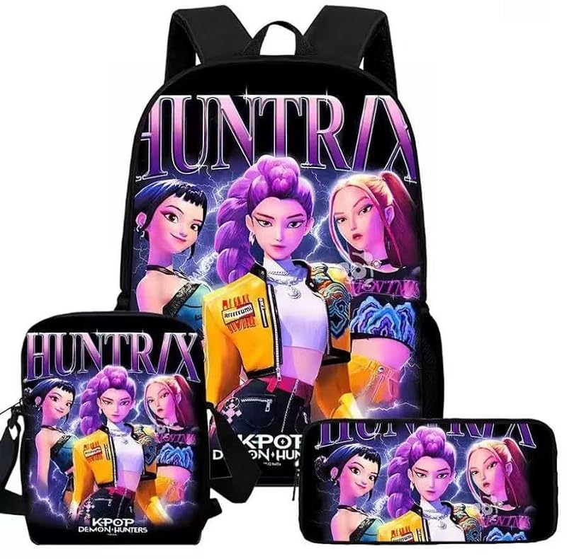 17-Inch Demon Hunter Backpack - Cute & Lightweight for School