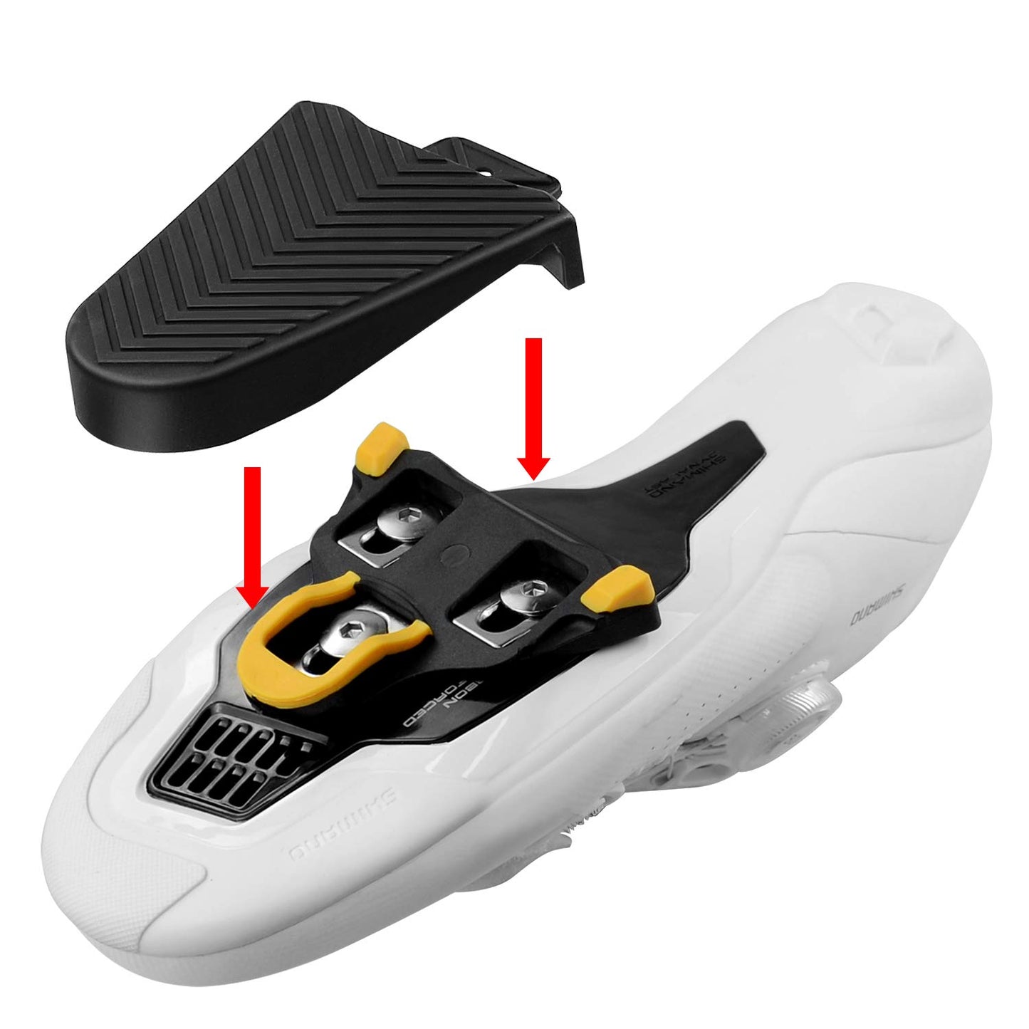 Thinvik Bike Cleat Rubber Cover Set for Shimano SPD-SL Cleats (Only Work for SH10 SH11 SH12 Road Bike Cleats)…