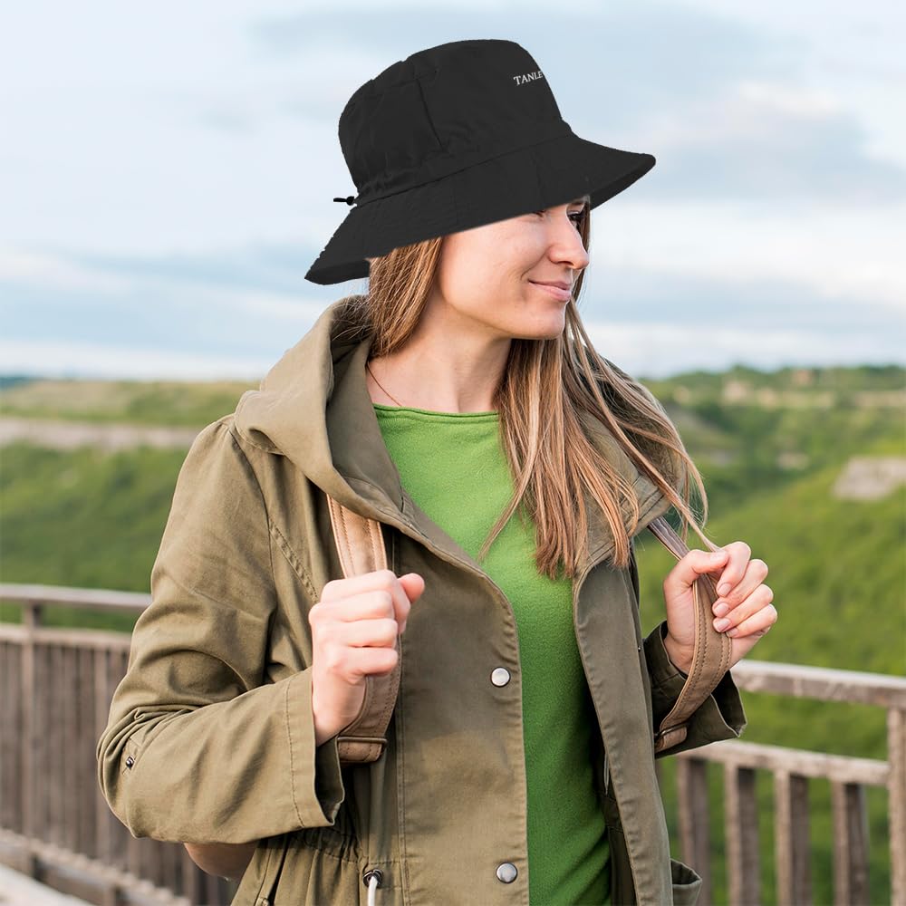 Foldable Bucket Hat for Men Women - Quick Dry Wide Brim Sun Hat with UPF 50+ UV Protection, Packable Breathable Cap for Travel, Hiking, Fishing & Beach（Grey）