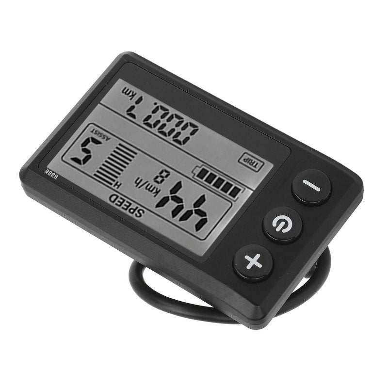 BTSEURY Electric Scooter LCD Display Meter, Electric Cycling Panel S866 24V 36V 48V 60V 6 Pin Water Display Control Panel for Electric Scooter Accessories