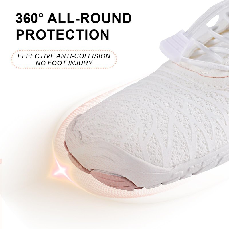 StoneLiquid Hike Barefoot Womens, Healthy & Non-Slip Barefoot Footwear Unisex (White, Adult, Women, 8, Numeric Range, US Footwear Size System, 8.5, Medium)