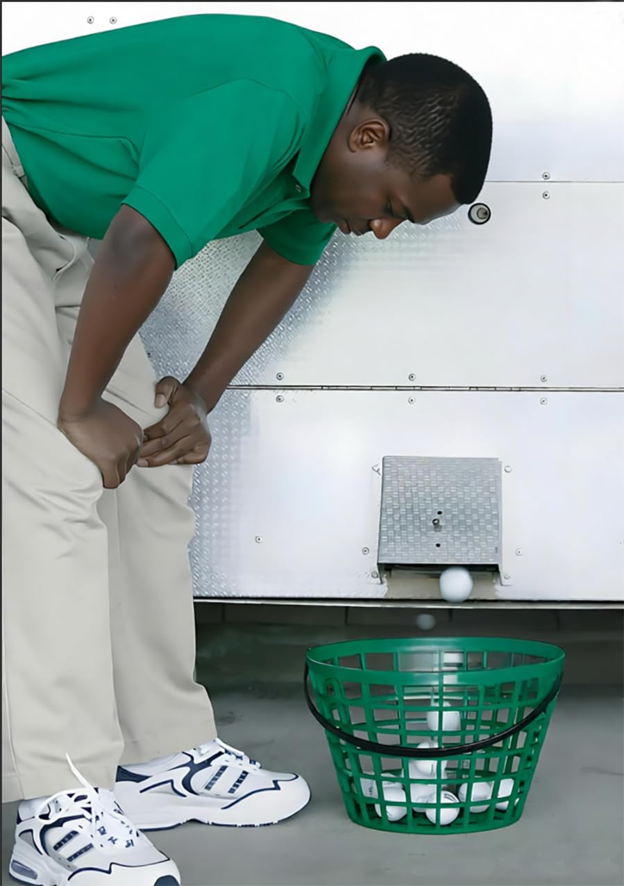 ZoiscPure Golf Balls Basket Ball Bucket Golf Balls Container Case with Handle,Balls Holder, Can Holds 25 Balls,Green Color
