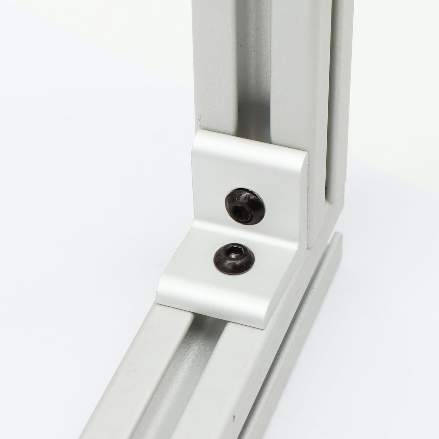 Abeicy 25 Packs Inside Corner Brackets, Aluminum 2-Hole 90 Degree Angle Bracket for 10 Series T Slot Profile Extruded Aluminum Extrusion