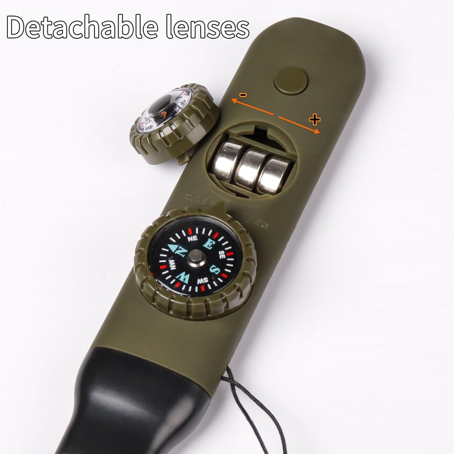 Skiennix Multifunctional Survival Whistle - Emergency Safety Gear with Compass & Thermometer | Ideal for Hiking, Camping, Boating