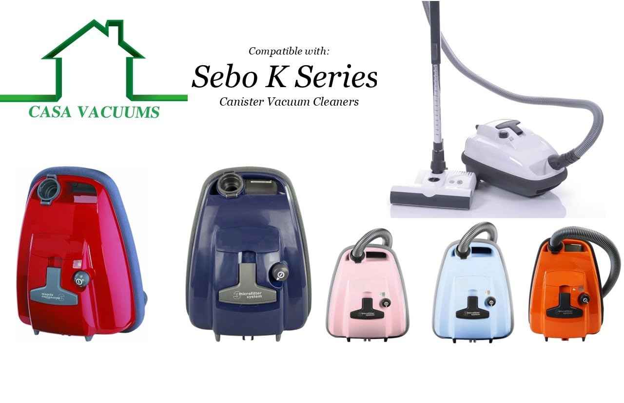 10 Replacement K3 HEPA Bags For Sebo AirBelt K Series Canister Vacuum Cleaners. Replaces 6629AM, 6695AM, 6629A1, 6629A2, 52-2465-01