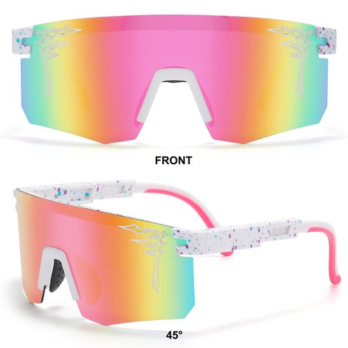 FIXEROS Polarized Youth Baseball Sunglasses for Age 8-16 Boys Girls UV400 Men Women Cycling Eyewear Kids Sports Outdoor Sun Glasses-FAY20