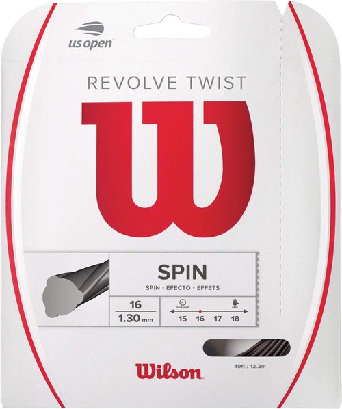 WILSON Revolve Twist 16 Tennis String - Set, Grey