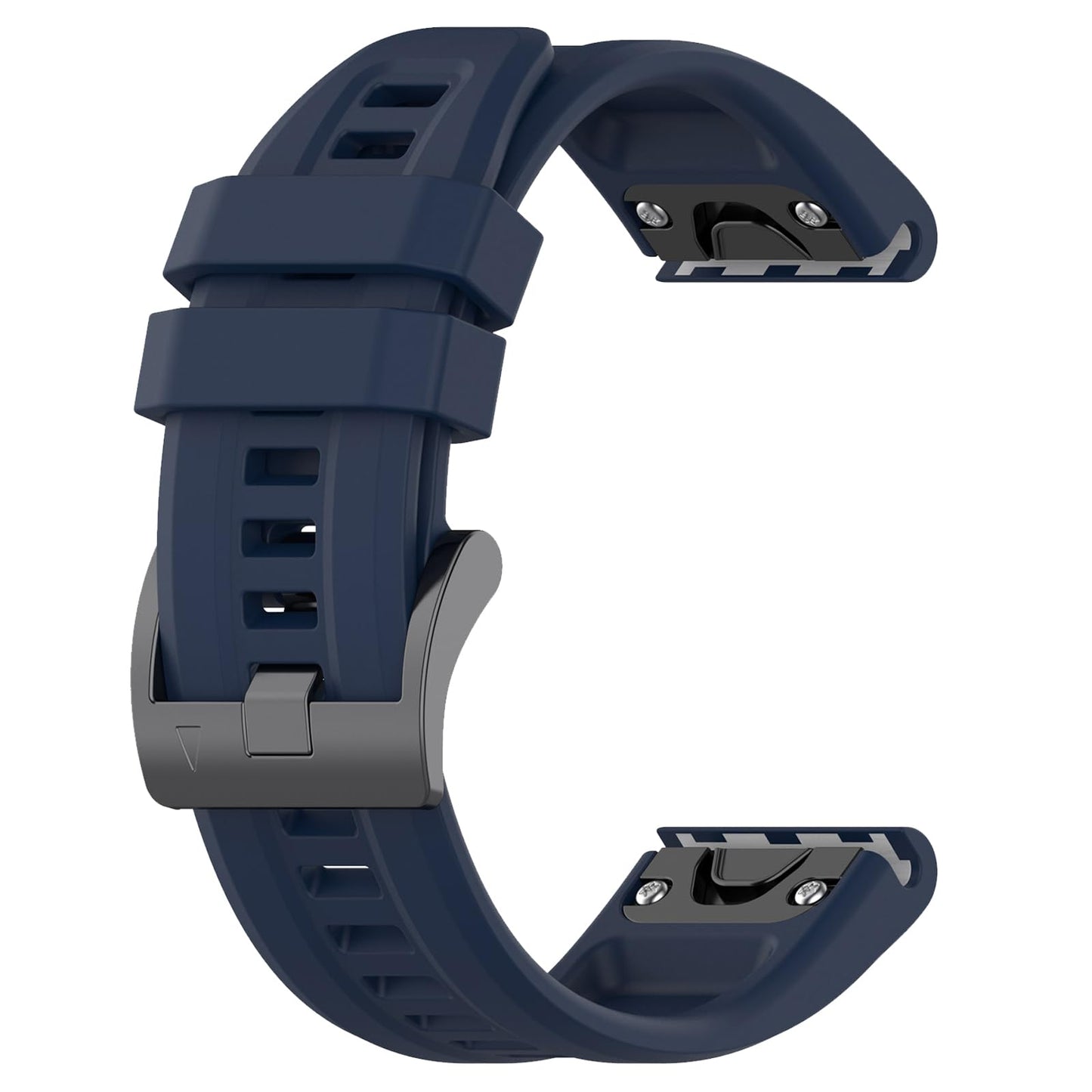 Waterproof Bands Compatible with Garmin Fenix 5X / Fenix 6X / Fenix 7X Watch Band, 26mm Soft Sports Replacement Wristbands for Fenix 7X Pro/Fenix 6X Pro/Fenix 5X Plus/Tactix Delta (Navy)