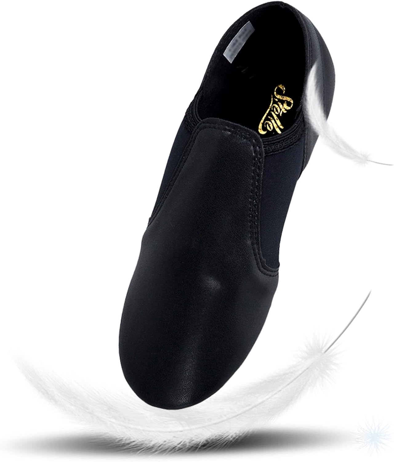 Stelle Jazz Shoes - Unisex Leather Slip-On Dance Shoes for Kids | Toddler to Big Kid Sizes