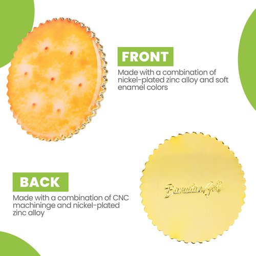 Cracker Golf Ball Marker Metal Ball Marker Premium Golf Accessories Funny Golf Gifts for Men Women Golfers, Pocket-Size & Durable (Large Cracker)