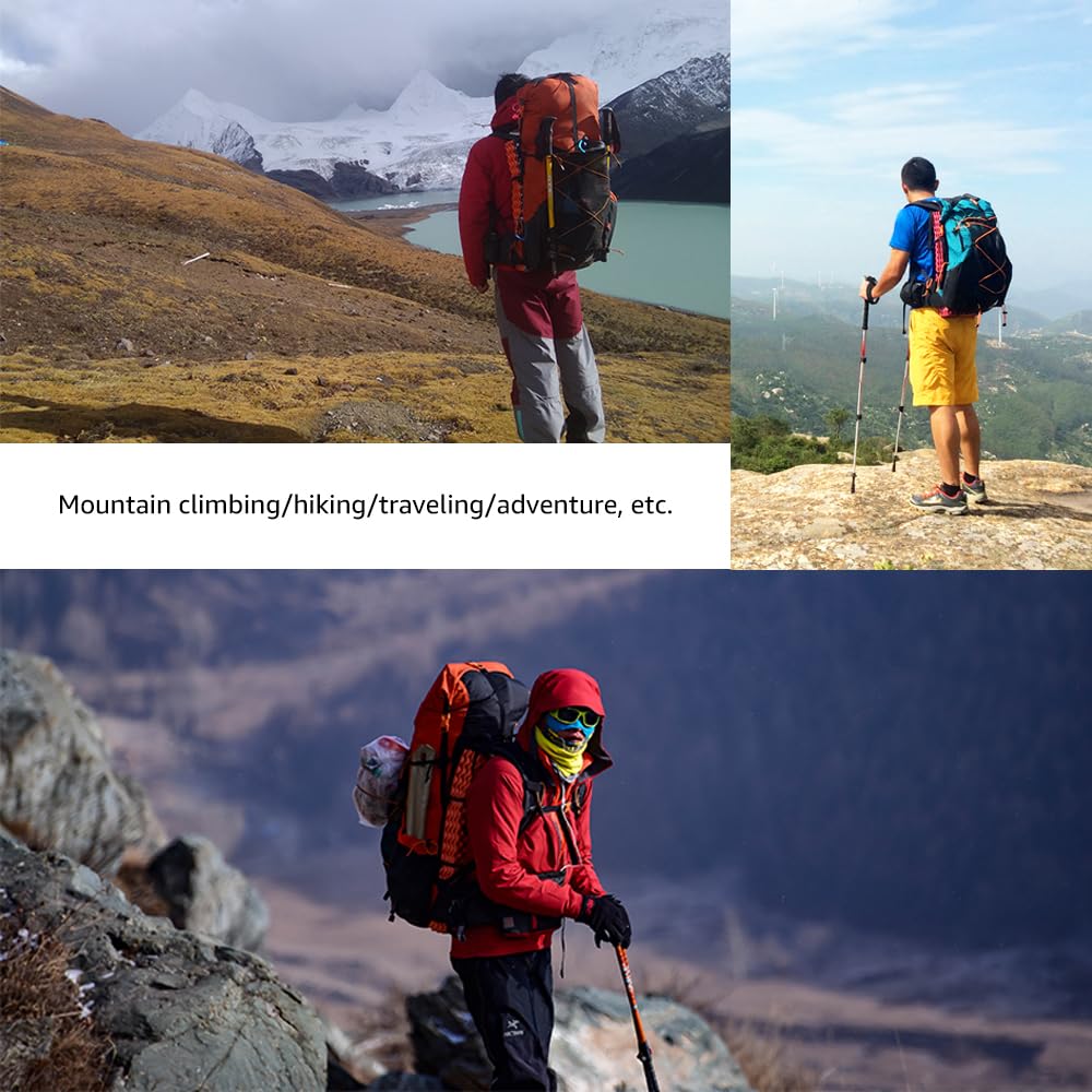 MOXIHIKE 3FULGEAR QiDian Hiking Backpack for Men Women 56L(40+16) Lightweight Outdoor Camping Bag Trekking Daypack (Khaki)