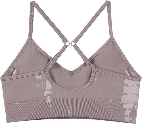 AUROLA Seamless Sports Bra - Backless Padded Strappy Design for Women | Ideal for Gym & Yoga