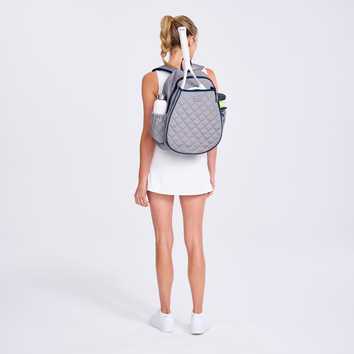 Ame & Lulu Game On Tennis Backpack - Contains Padded & Adjustable Straps - Two Exterior Water Bottle Pockets (Windsor)