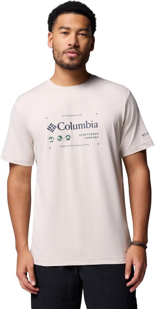 Columbia Men's Kwick Hike Tee - Comfortable Graphic Design for Outdoor Adventures | Various Sizes Available