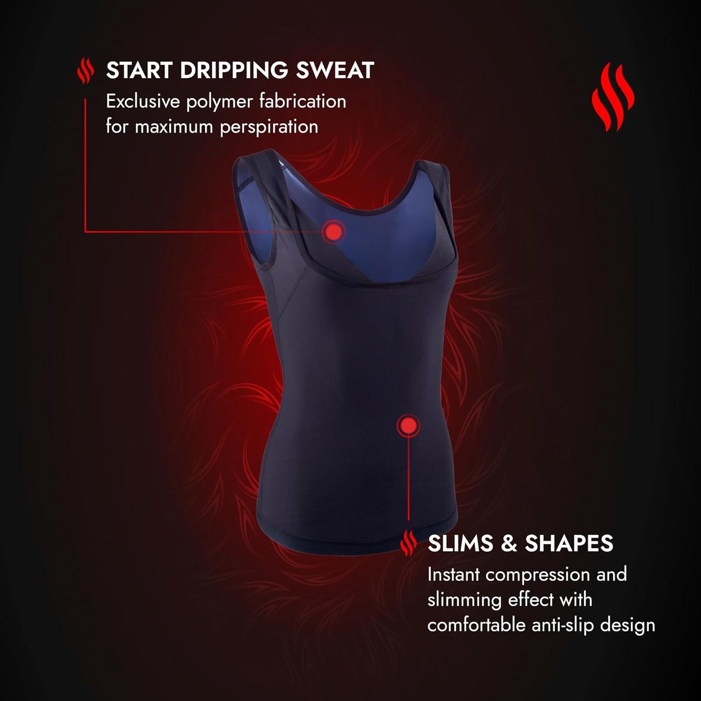 Sweat Shaper Premium Sauna Tank Top - Slimming Sweat Vest for Women | Ideal for Workouts