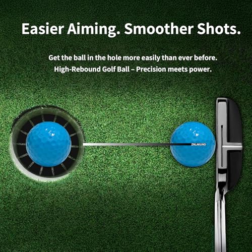 High-Visibility Golf Balls - 2-Piece Design, Long Distance - Blue 3 Pack