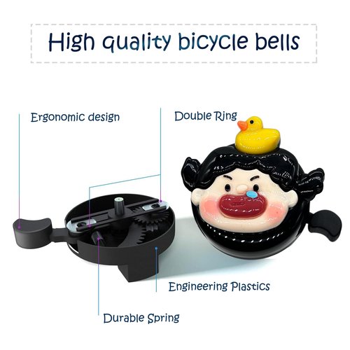Collyon Bike Bell for Adults,Funny & Quirky Bicycle Bells,Loud Crisp Clear Sound Bicycle