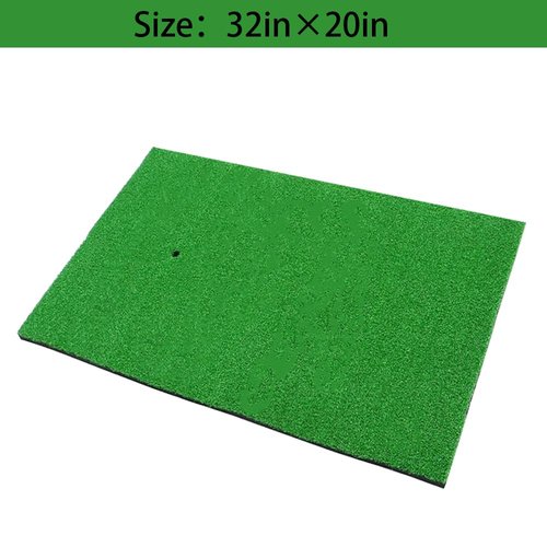 Golf Hitting Mat -32×20 inch Artificial Turf SBR Foam Bottom with Rubber Tee for Swing Practice which is an Indoor Outdoor Chipping mat