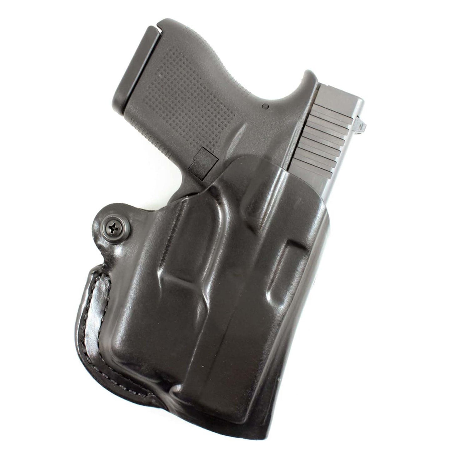 DeSantis Mini Scabbard OWB Leather Holster for Pistols and Revolvers - Open Carry Gun Holster for Men & Women, Quick Draw, Discreet, Compact & Adjustable, Fits 1 3/4" Belt