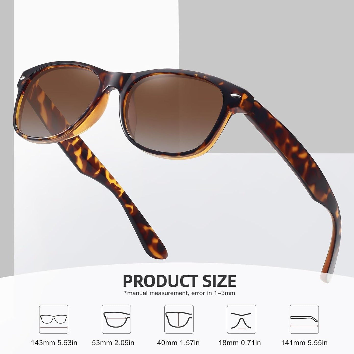 MEETSUN Classic Polarized Sunglasses - Trendy Retro UV Protection for Men & Women | 3-Pack Set
