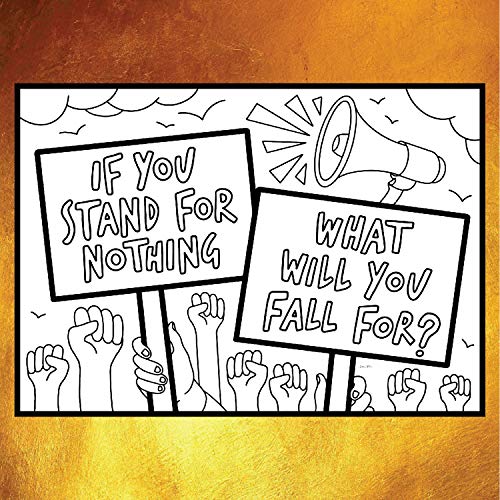 Rise Up Hamilton Inspired Coloring Pages Set of 4 - Broadway Musical Merchandise