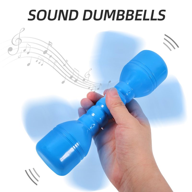 TOYANDONA Kids Dumbbells Set of 2 Lightweight Plastic Hand Weights for Toddlers Exercise Fitness Gym Equipment Strength Training 7.48 Inch