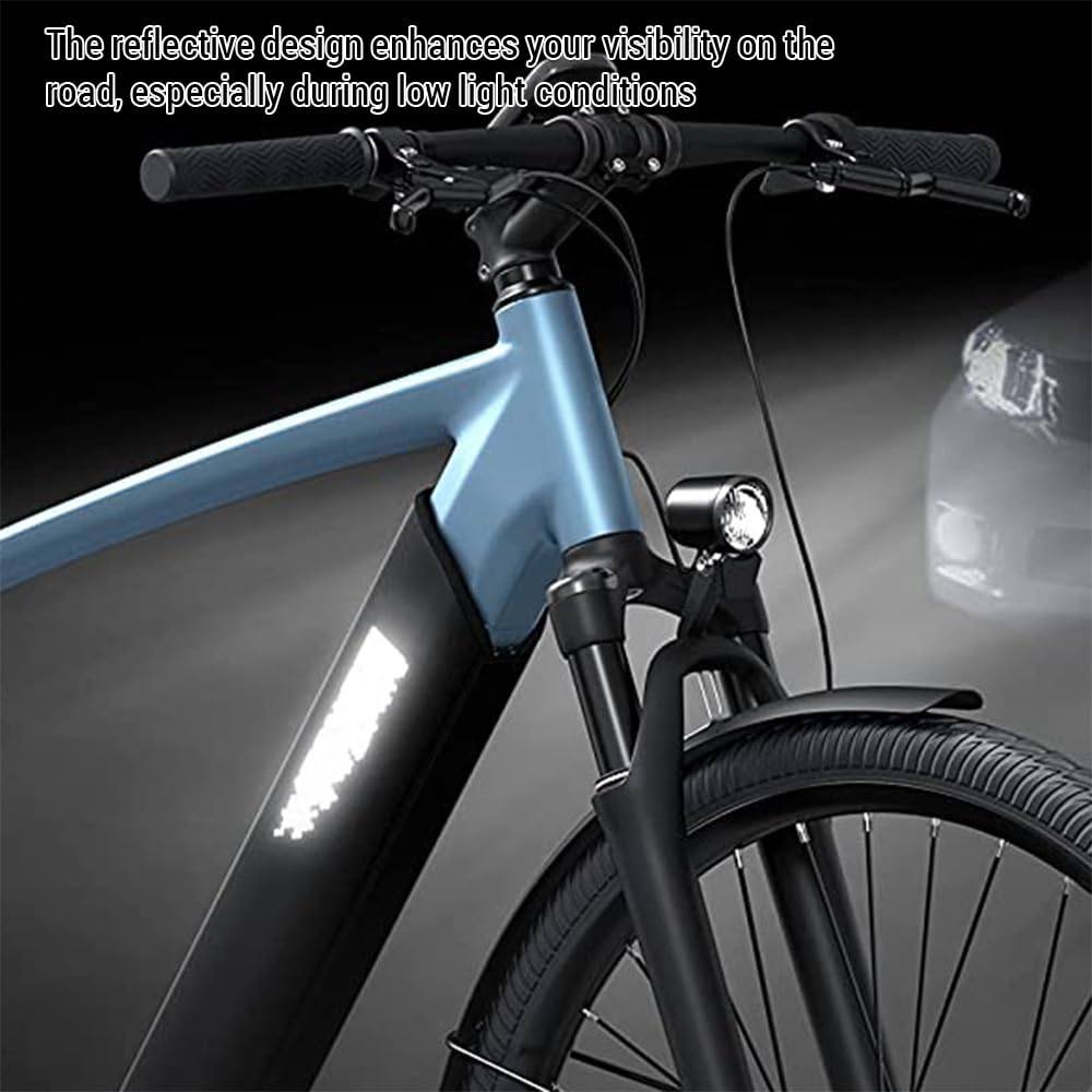 Lixada E-Bike Protective Cover Neoprene for Frame Battery with Zipper Design, Electric Bikes Battery Cover Waterproof Dustproof Reflective Universal, 21.3x17.7''