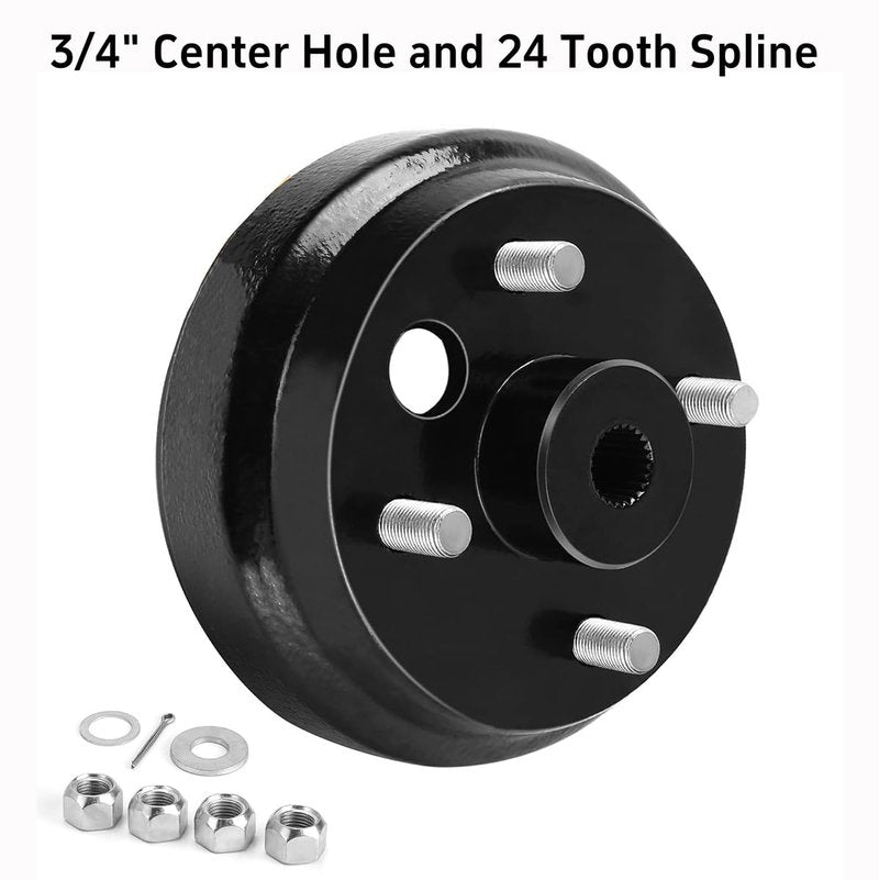 Golf Cart Brake Drum For EZGO TXT 1982-Up Electric Golf Cart Replaces OEM#19186-G1,2 Pieces