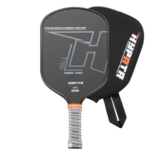 HYPATA Pickleball Paddles, Premium Carbon Fiber Paddle, Professional & Lightweight Pickleball Racket | Unmatched Power and Larger Sweet Spot | Includes Paddle Cover | Black