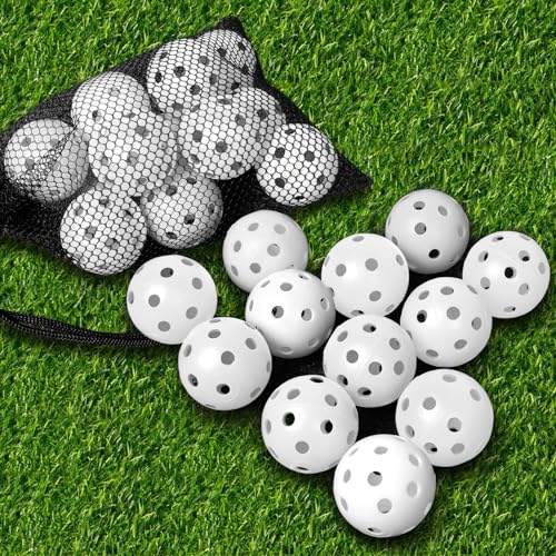 40mm Practice Golf Balls - 12 Pack Colored Training Balls