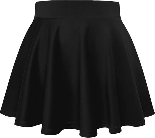 Hybrid & Company Women's Mini Skate Skirt - Stretchy Flared Design in Casual Nylon