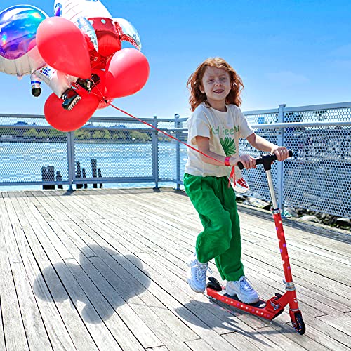 Light-Up Kids Kick Scooter with Adjustable Handlebar, Easy-Folding Design