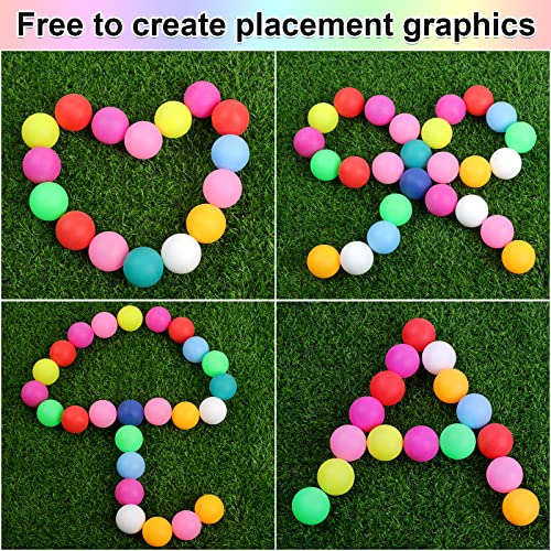 28 Pcs 40mm Colored Ping Pong Balls for Table Tennis & Crafts