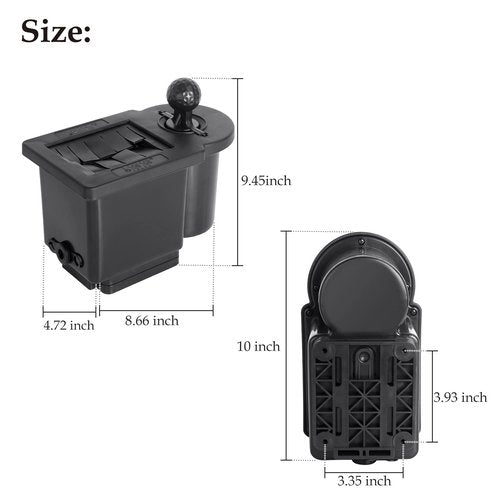 10L0L Deluxe Golf Ball Cleaner, Upgraded Golf Club Cleaner&Ball Washer Kit Universal Fits EZGO, Club Car, Yamaha Carts