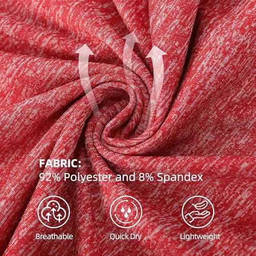 Quick Dry Sport T-Shirt for Girls & Teens - Red, 12-14 Years
