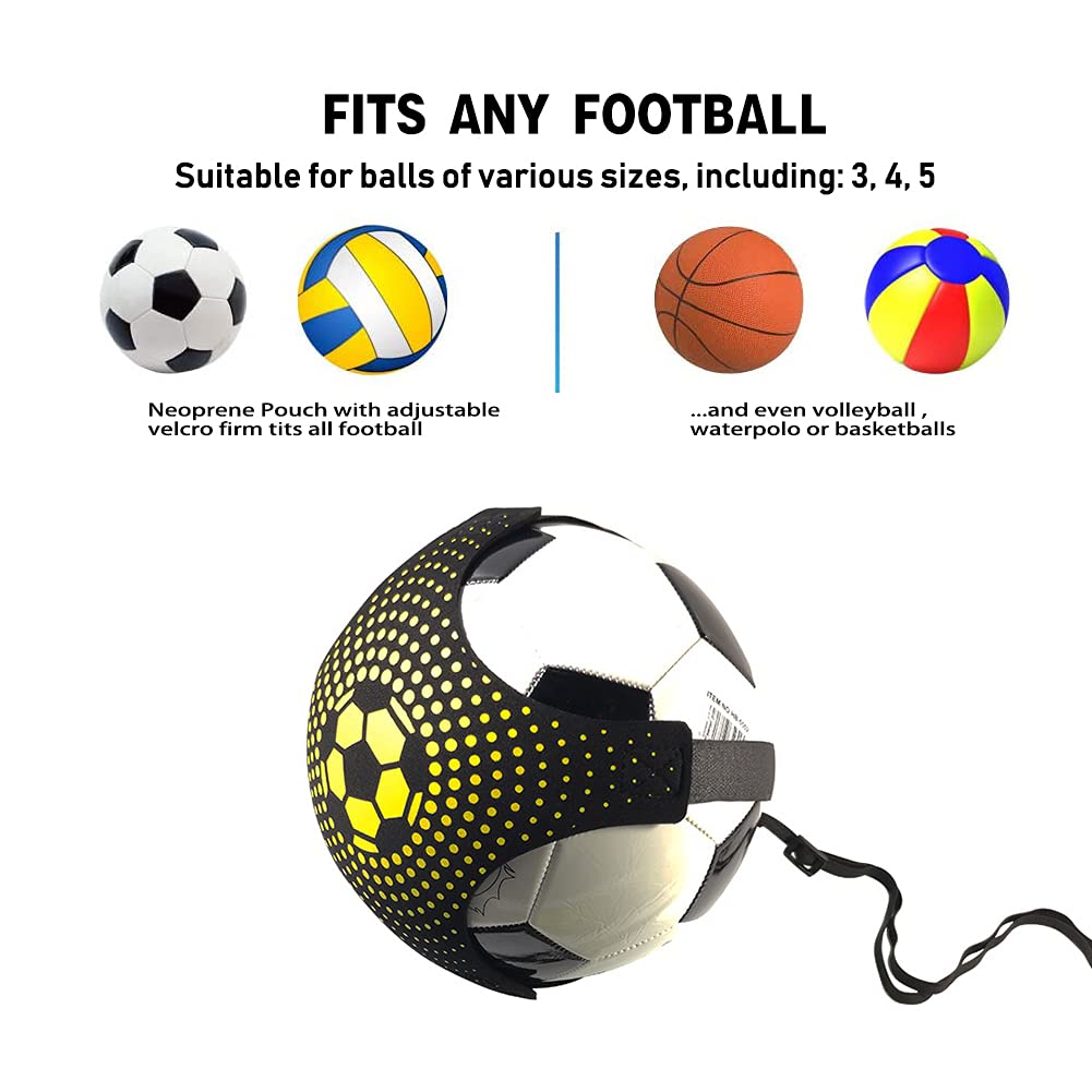 YGORTECH Soccer Training Equipment Set - 20FT Agility Ladder, 12 Soccer Cones, Kick Trainer, Speed and Agility Training Equipment for Indoor/Outdoor Practice Yellow Ladder