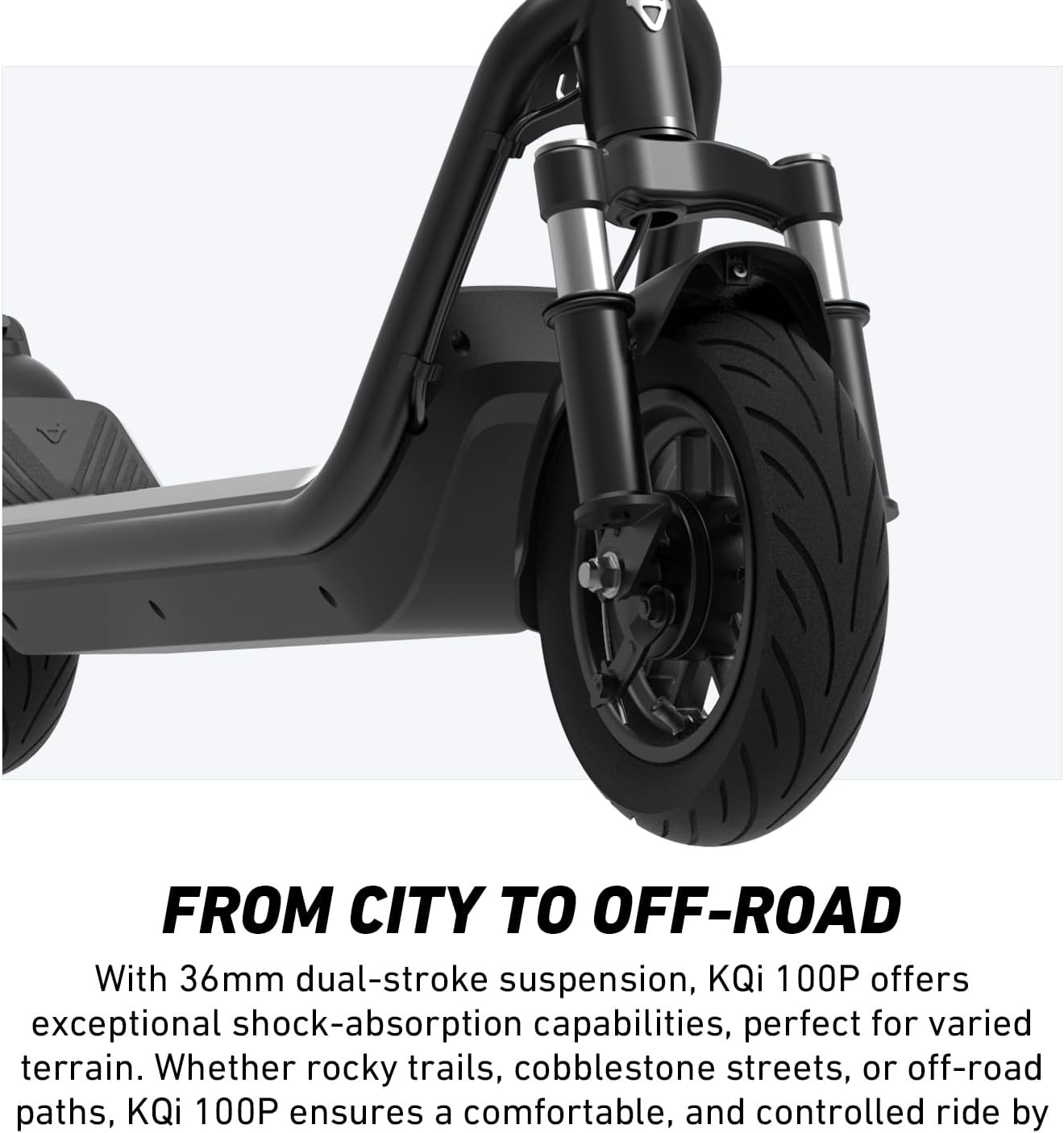 NIU K100P Electric Scooter - 600W Power, 33 Miles Range, 17.4 MPH, Lightweight & Portable for Commuting